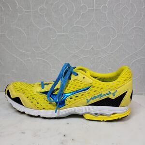 Mizuno Wave Ronin 5 Running Shoes Womens 9 Yellow Lace Up Boston Marathon Jog